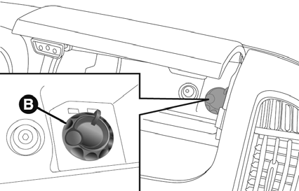 Compartiment de rangement sous le siège