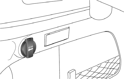 Prise de courant dans le coffre à bagages